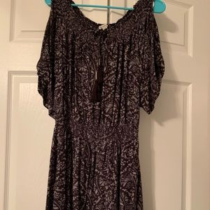 American Eagle Cold Shoulder Paisley Dress